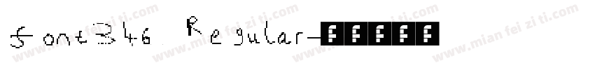 font346 Regular字体转换